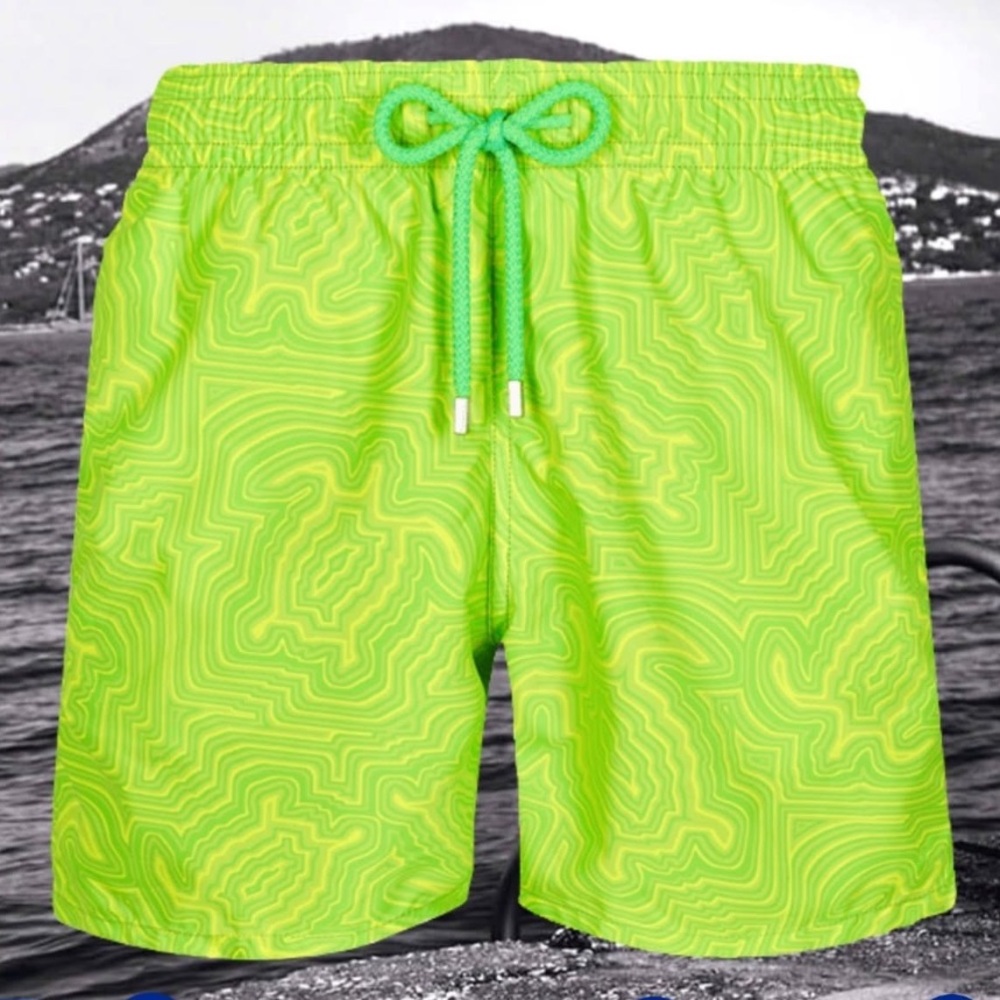 Vilebrequin Green Swim Trunks